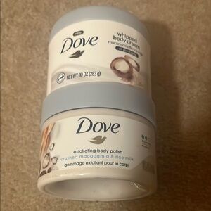 New Dove Whipped Body Cream and Exfoliating Body Polish